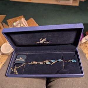 Swarovski Blue and Silver Crystal Bracelet